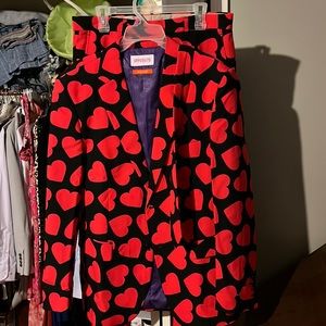 Heart suit worn once